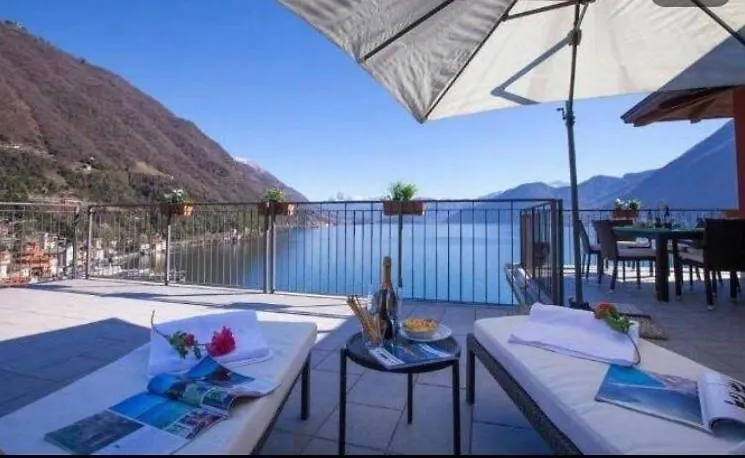 Luxury Attico With Big Terrace Apartment Argegno