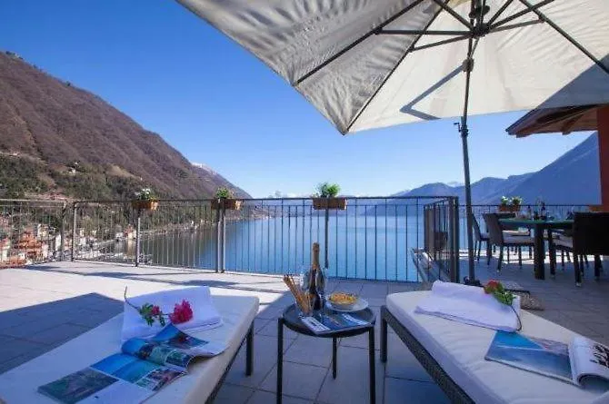 Luxury Attico With Big Terrace Apartment Argegno
